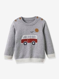 Baby-Trui, vest, sweater-Babytrui van biokatoen CYRILLUS