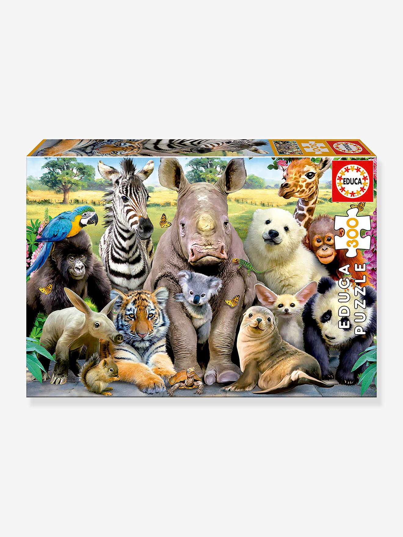 300-delige puzzel Klasfoto van dieren - EDUCA meerkleurig
