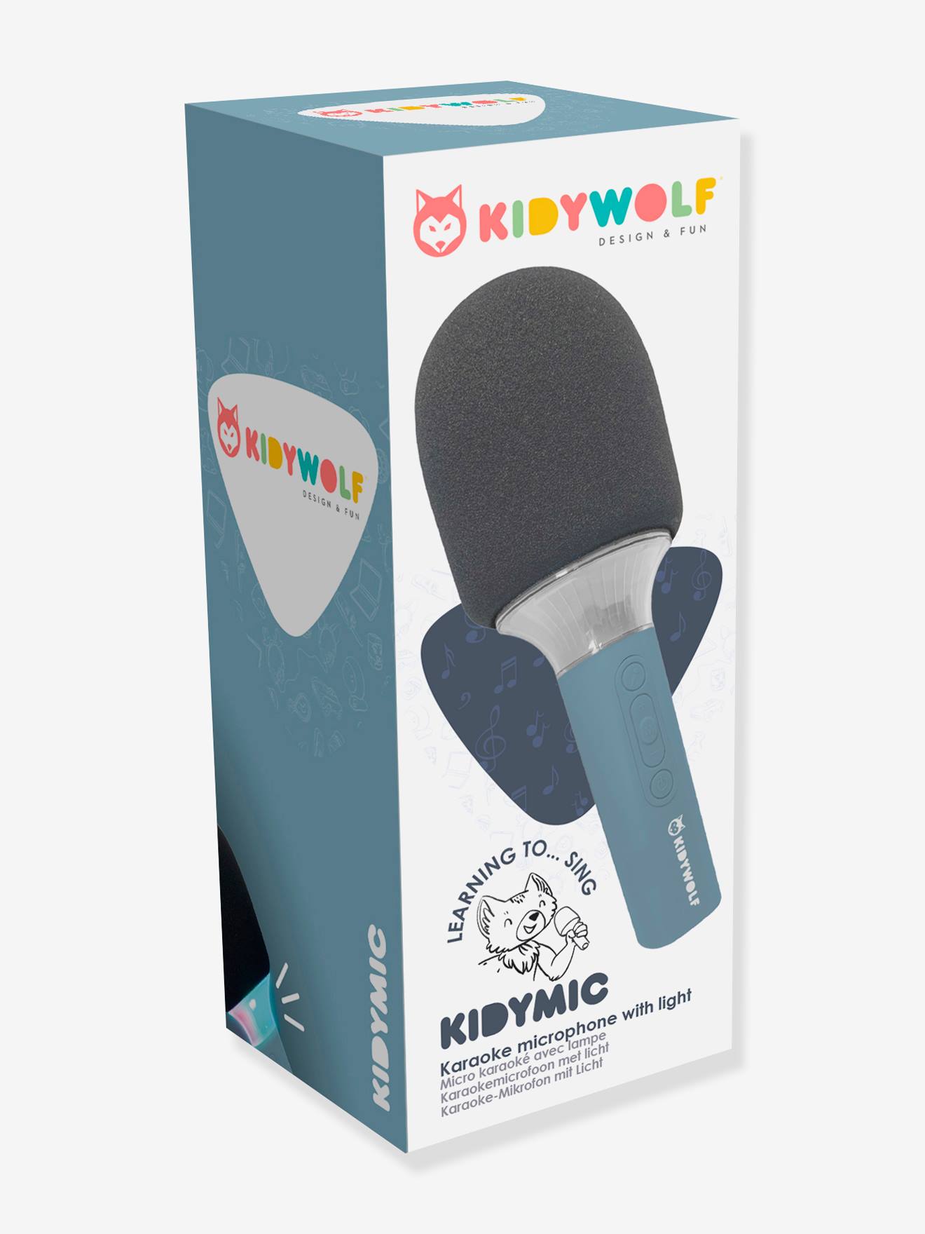 Micro karaoke Kidymic - KIDYWOLF blauw