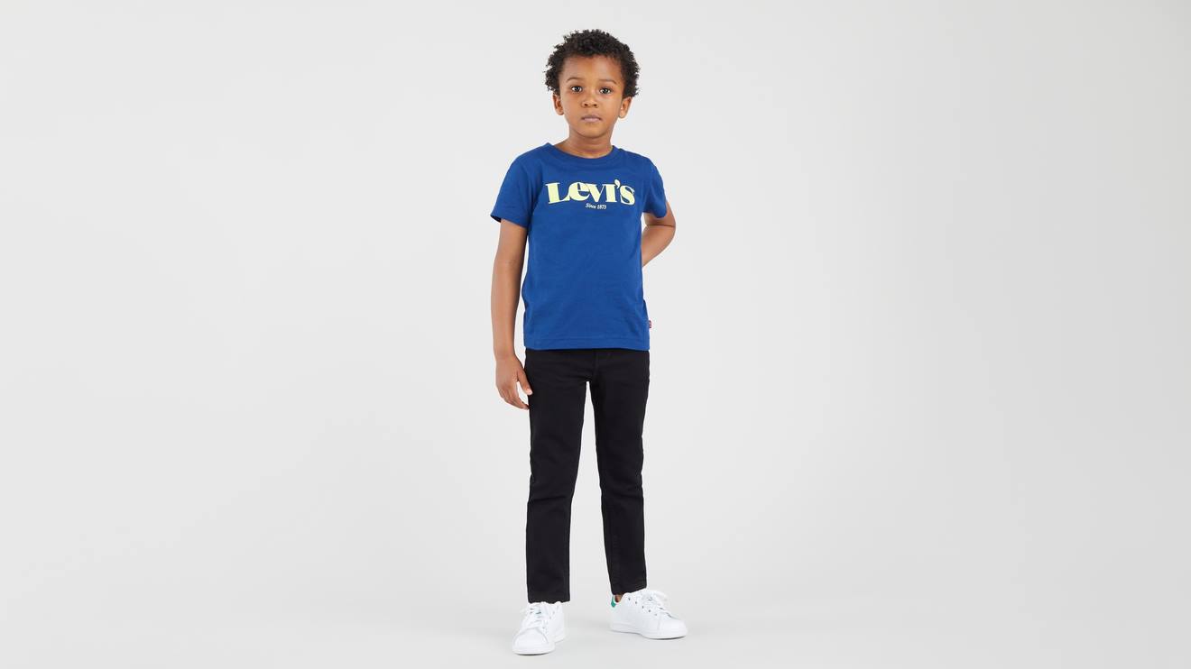Skinny jeans voor jongens 510 van Levi's zwart