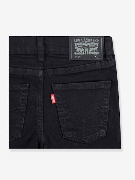 Skinny jeans voor jongens 510 van Levi's gebleekt denim+stone+zwart - vertbaudet enfant 