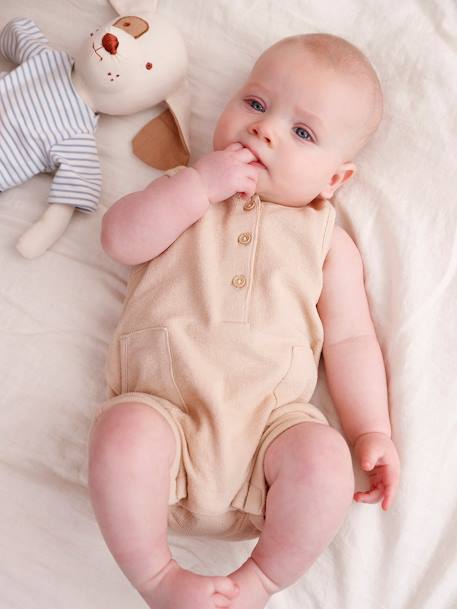 Baby jumpsuit beige - vertbaudet enfant 