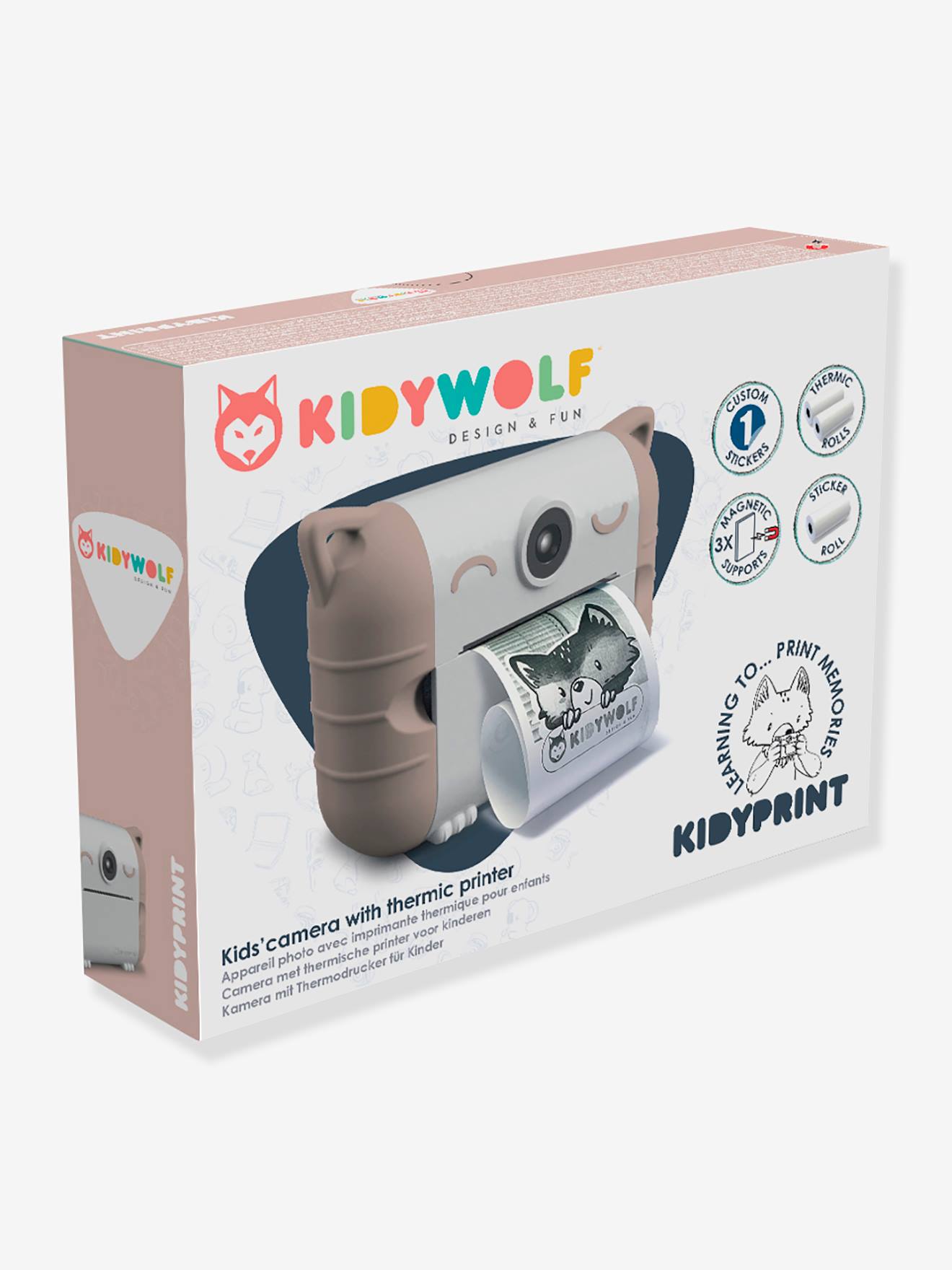 Kidywolf Kidyprint Camera Thermal Printer | Peach
