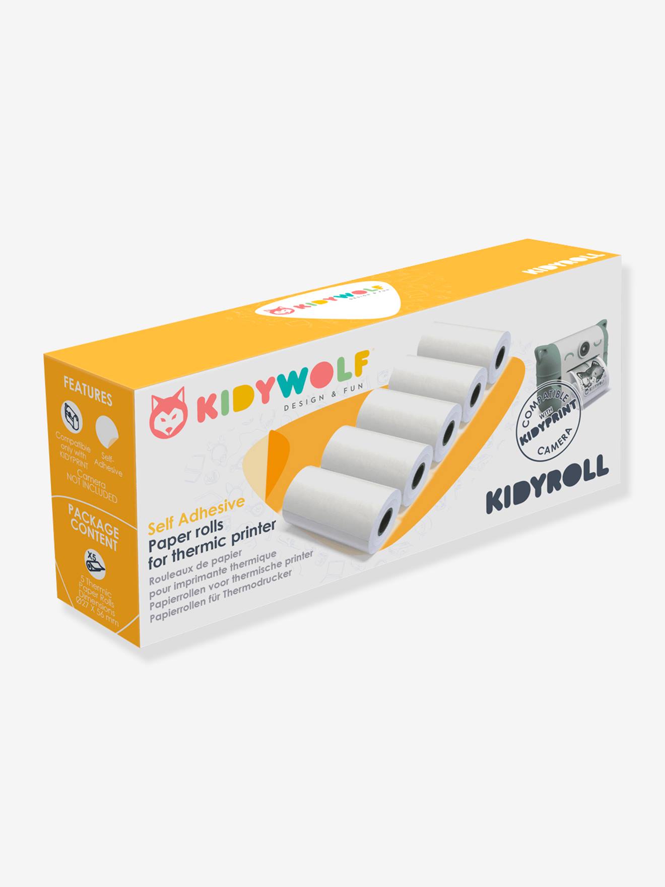 Kidyroll sticker - KIDYWOLF wit