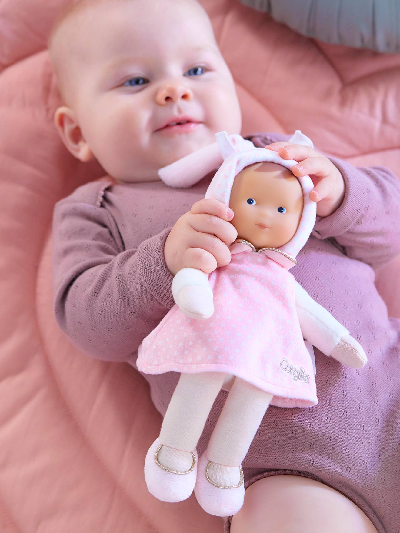 Knuffel baby Miss rose sterrendroom - COROLLE rozen