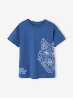 -T-shirt met wolfmotief jongens