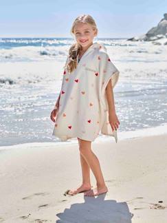 -Personaliseerbare badponcho voor kinderen COEURS, met gerecycled katoen