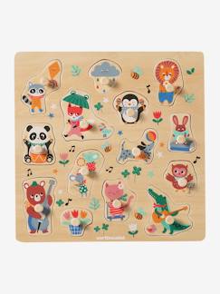 Speelgoed-Educatief speelgoed-Puzzels-Knopenpuzzel Les animaux joyeux FSC 100%