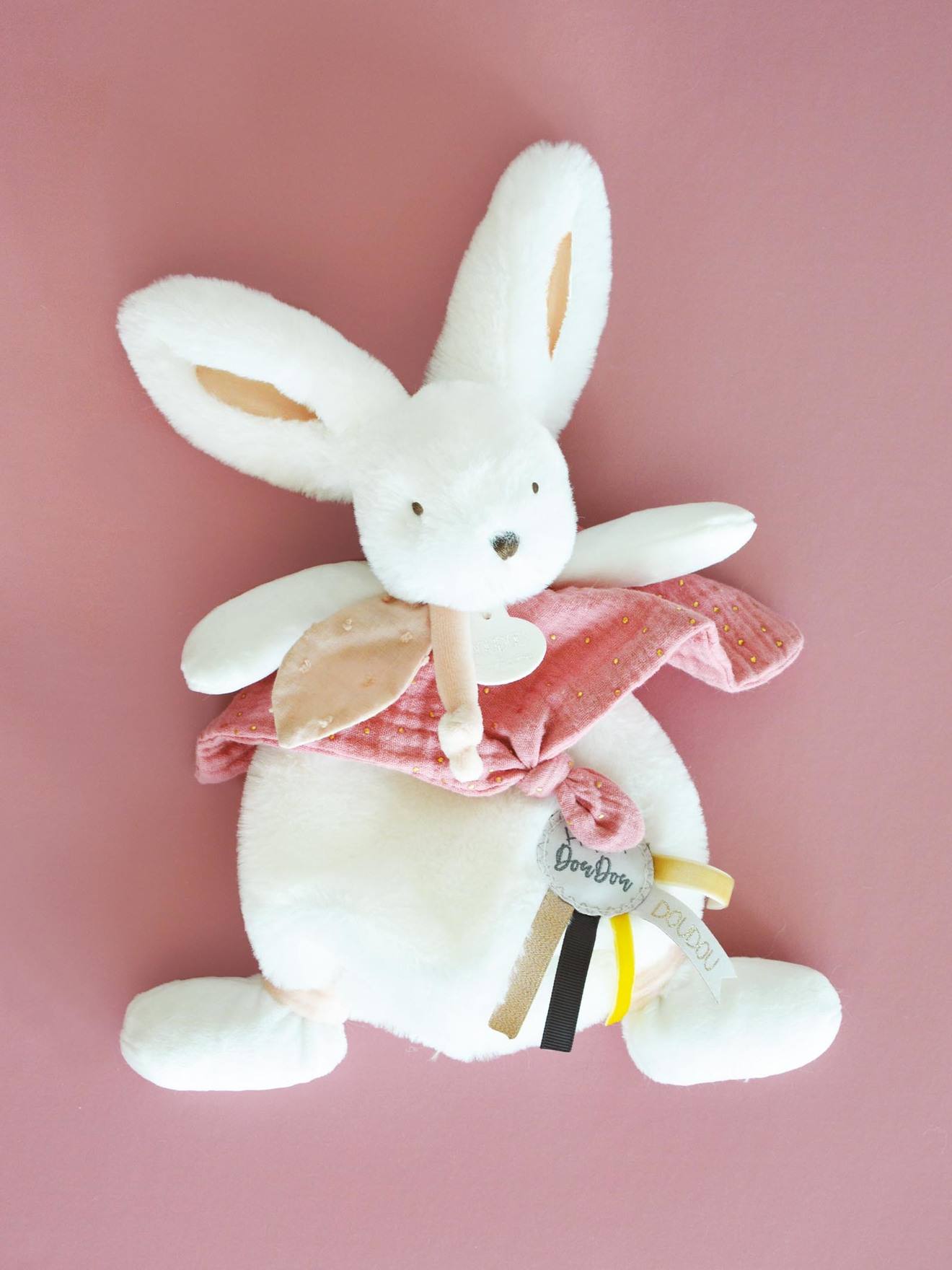Happy knuffel 25cm - DOUDOU ET COMPAGNIE rozenhout