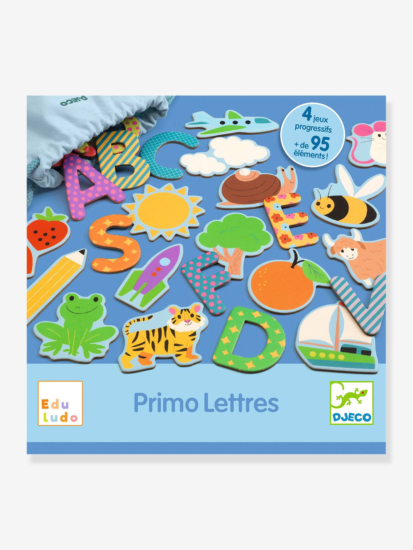 Primo Ludo letters - DJECO meerkleurig