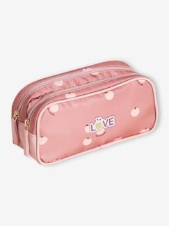 Meisje-Accessoires-Schoolbenodigdheden-Etui 'pommes love' voor meisjes