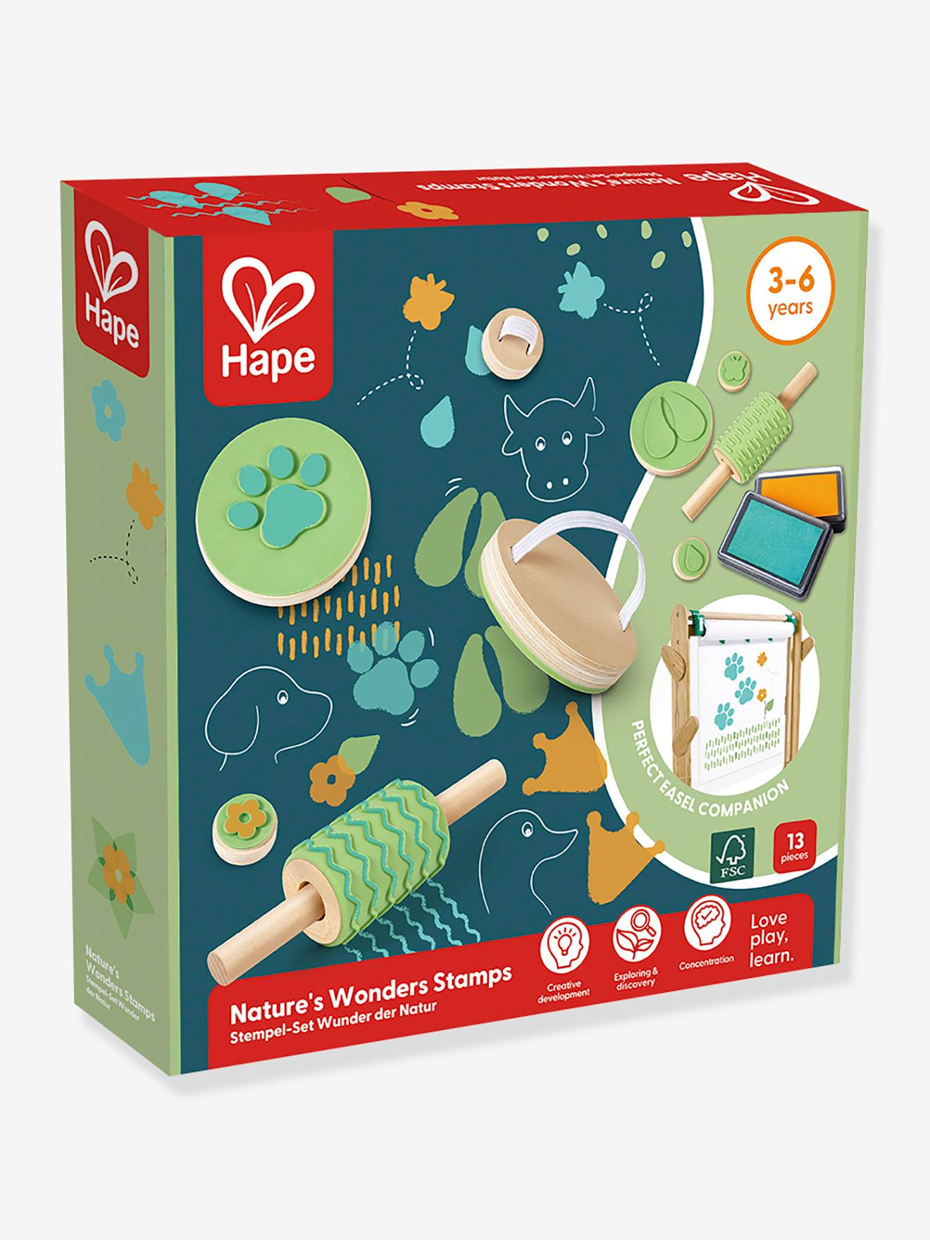 Inktstempels natuur - HAPE meerkleurig