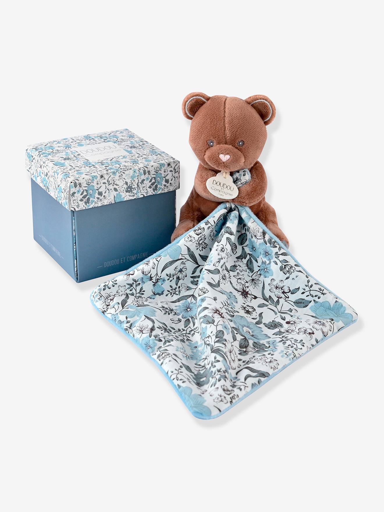 Pop + knuffel 12cm boh'aim - DOUDOU ET COMPAGNIE blauw