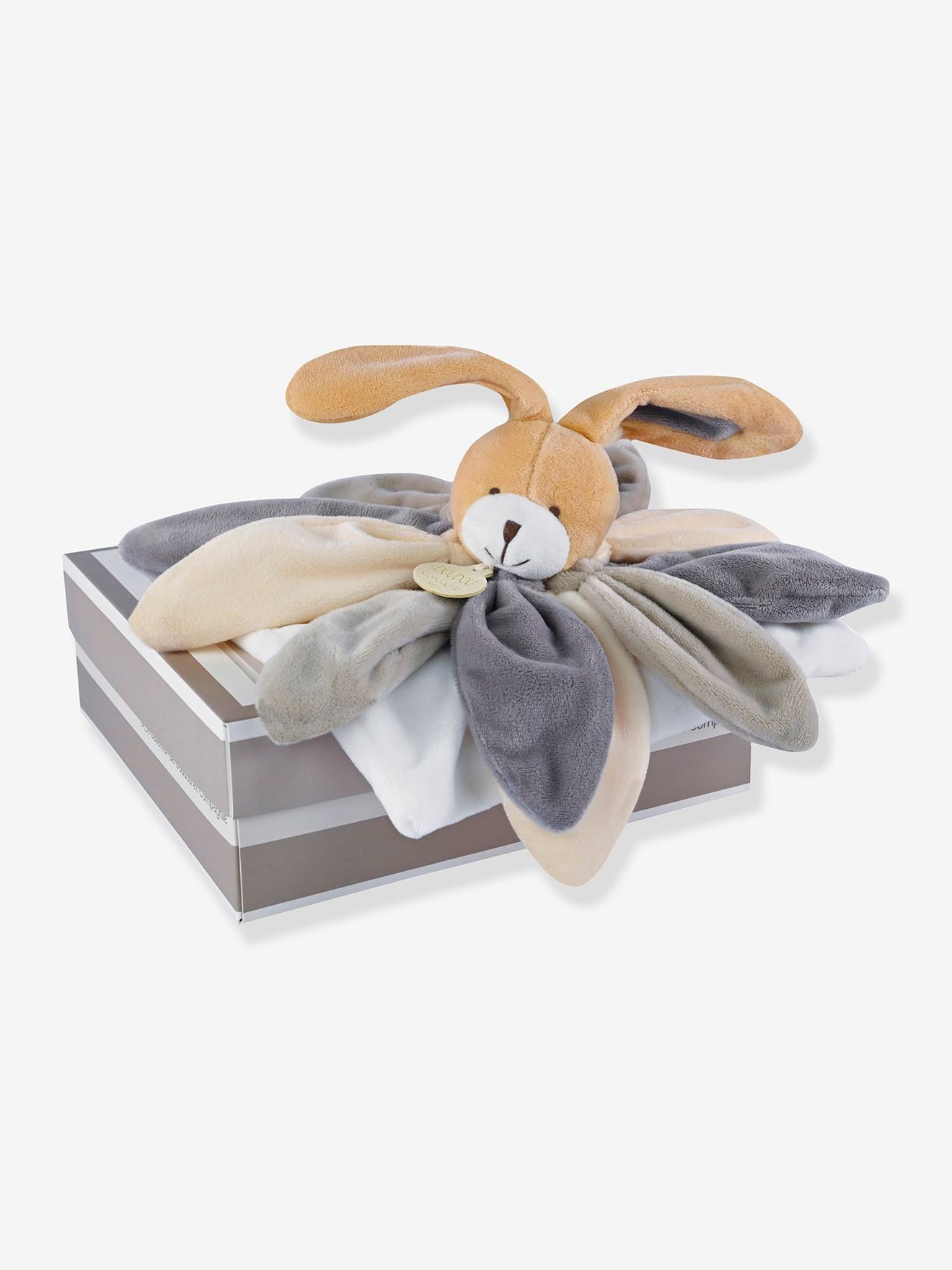 Knuffelkonijn 28cm Collector - DOUDOU ET COMPAGNIE taupe