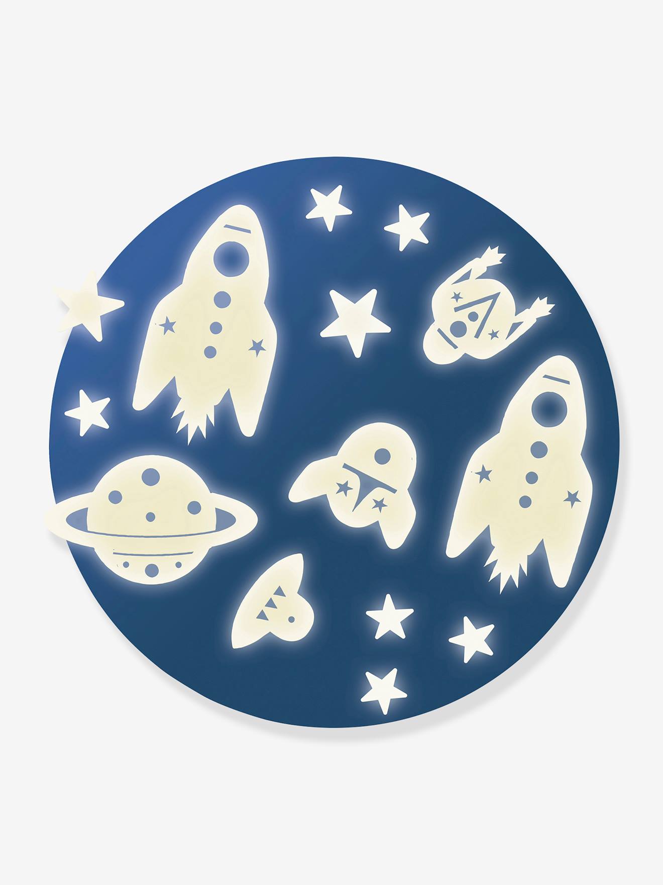 Lichtgevende stickers Mission Espace - DJECO doorzichtig