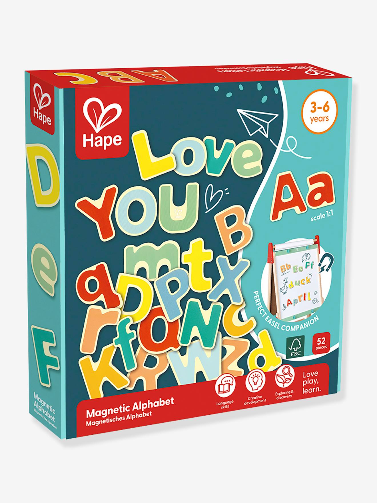 Mijn magnetische alfabet - HAPE meerkleurig
