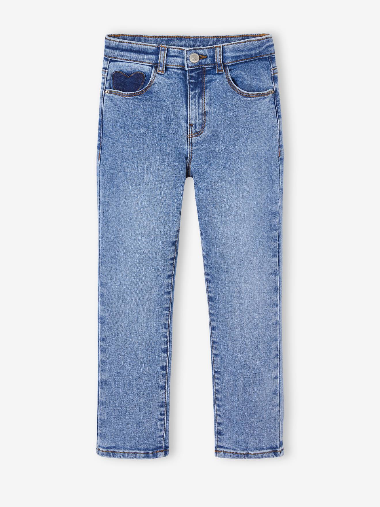 Slim jeans gemiddeld meisjes middenblauw