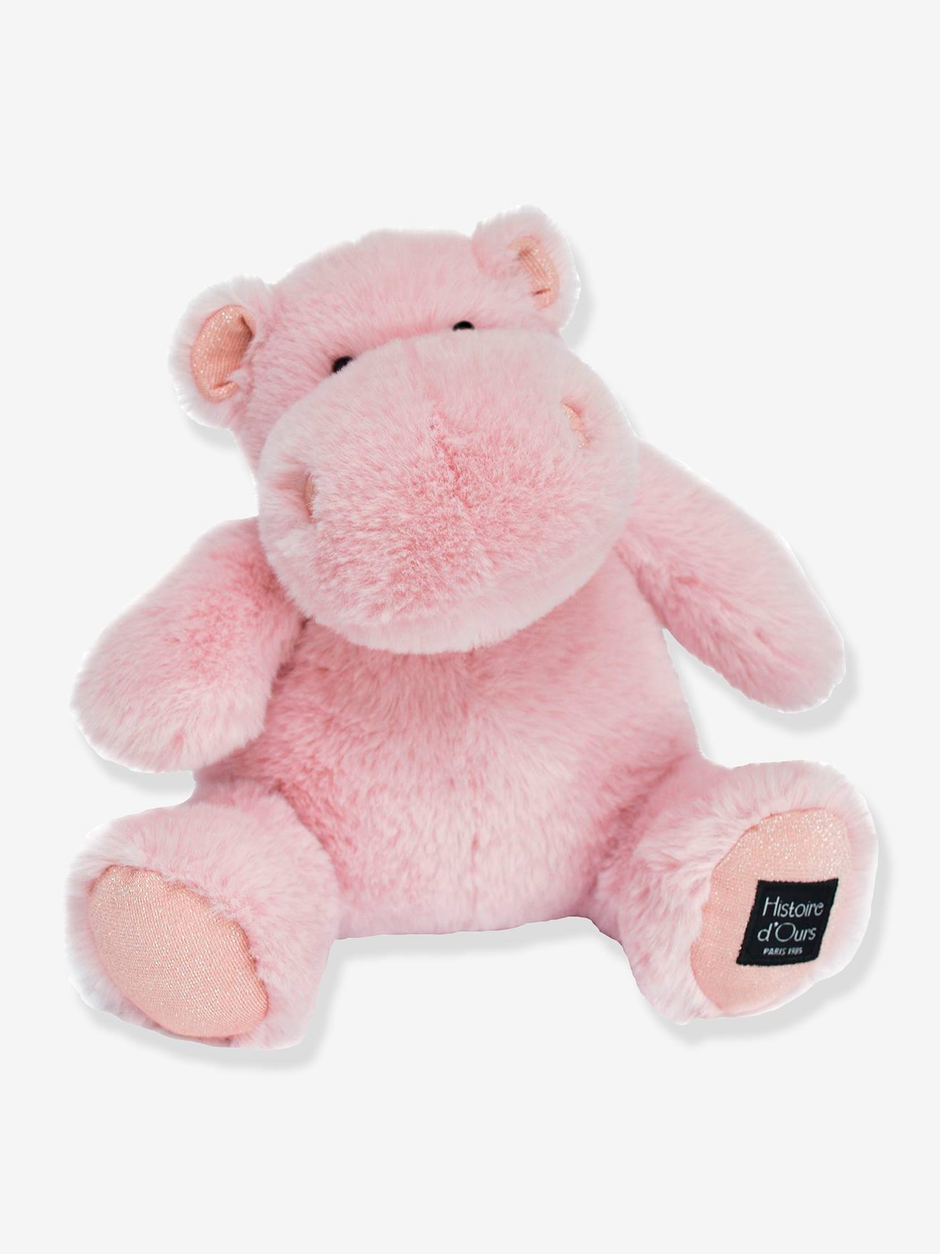 Knuffelnijlpaard - HISTOIRE D'OURS roze (poederkleur)