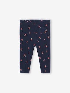 Baby-Legging van ribstof met print baby