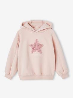 Meisje-Trui, vest, sweater-Sweatshirt met capuchon fantasiemotief meisjes