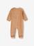 Set van 2 fluwelen babyslaappakjes met opening voor cappuccino+lichtblauw+rozen - vertbaudet enfant 