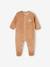 Set van 2 fluwelen babyslaappakjes met opening voor cappuccino+lichtblauw+rozen - vertbaudet enfant 