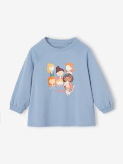 Meisje-T-shirt, souspull-T-shirt-T-shirt met "Girl's gang" motief driekwartmouwen meisjes