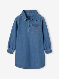 Meisje-Jurk-Denim meisjeshemdjurk met knoopsluiting