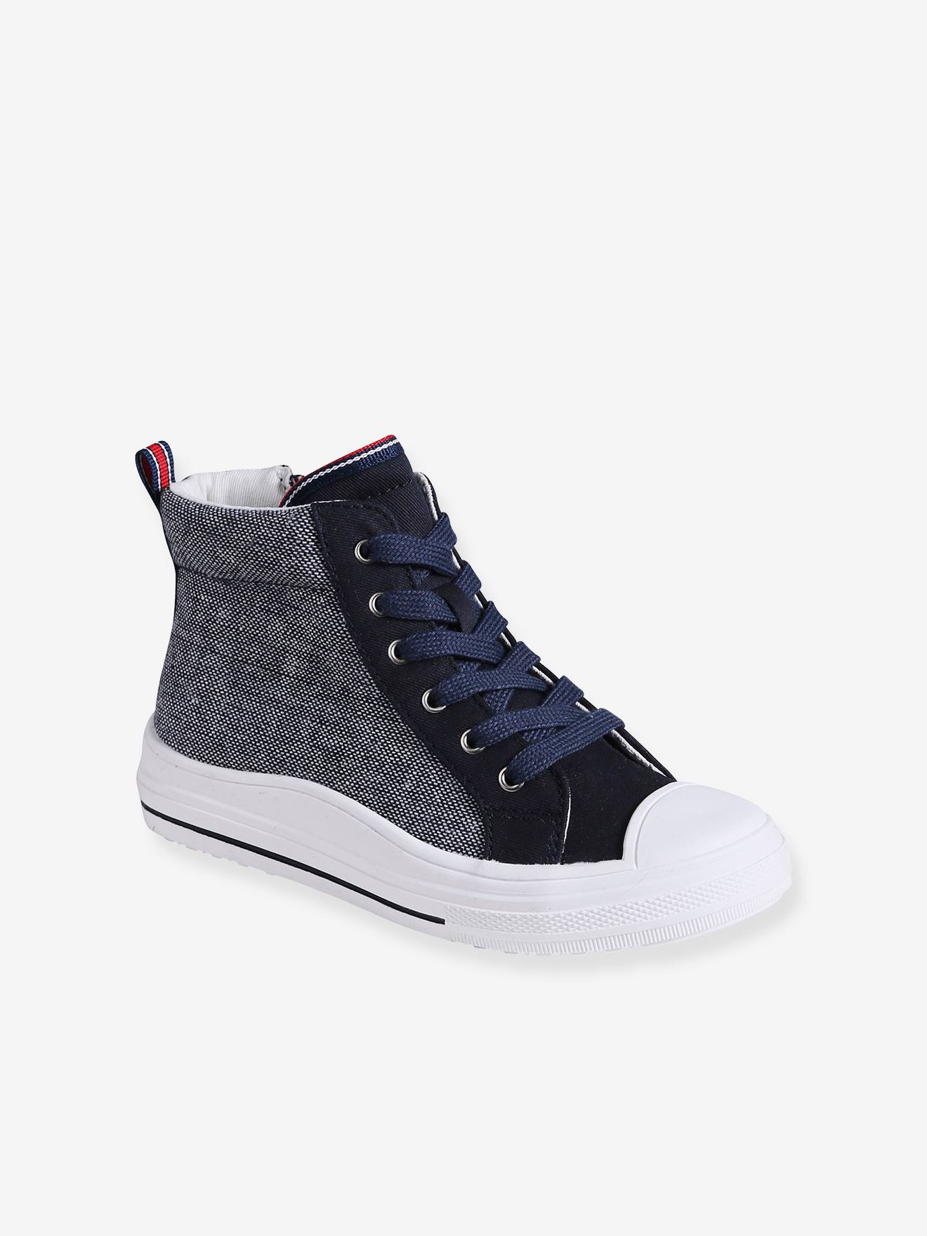 Hoge sneakers voor jongens veel blauw