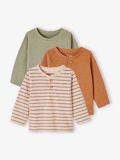 -Set van 3 T-shirts Basics van biokatoen baby