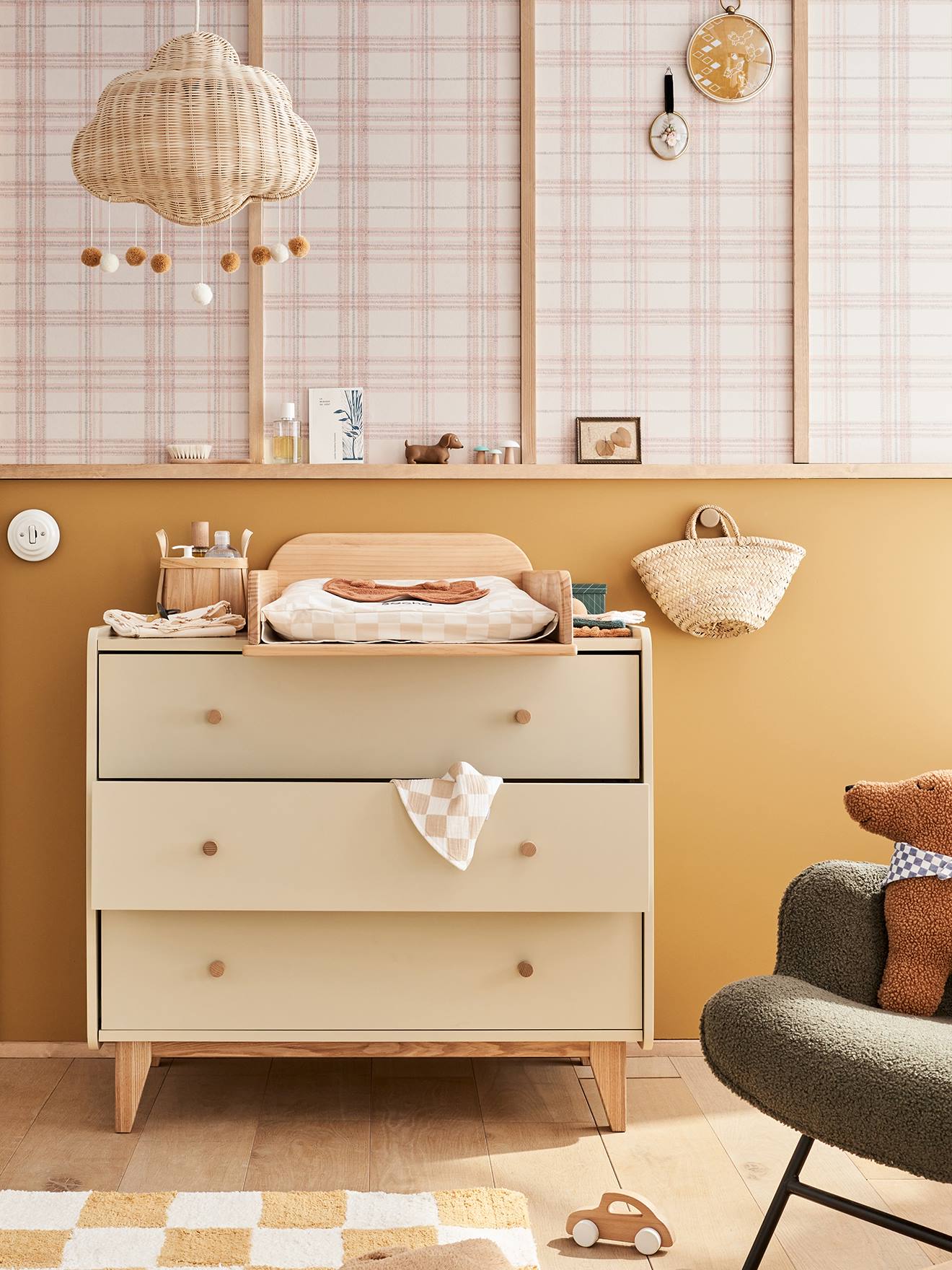 Kindercommode LIGNE FJORD linen