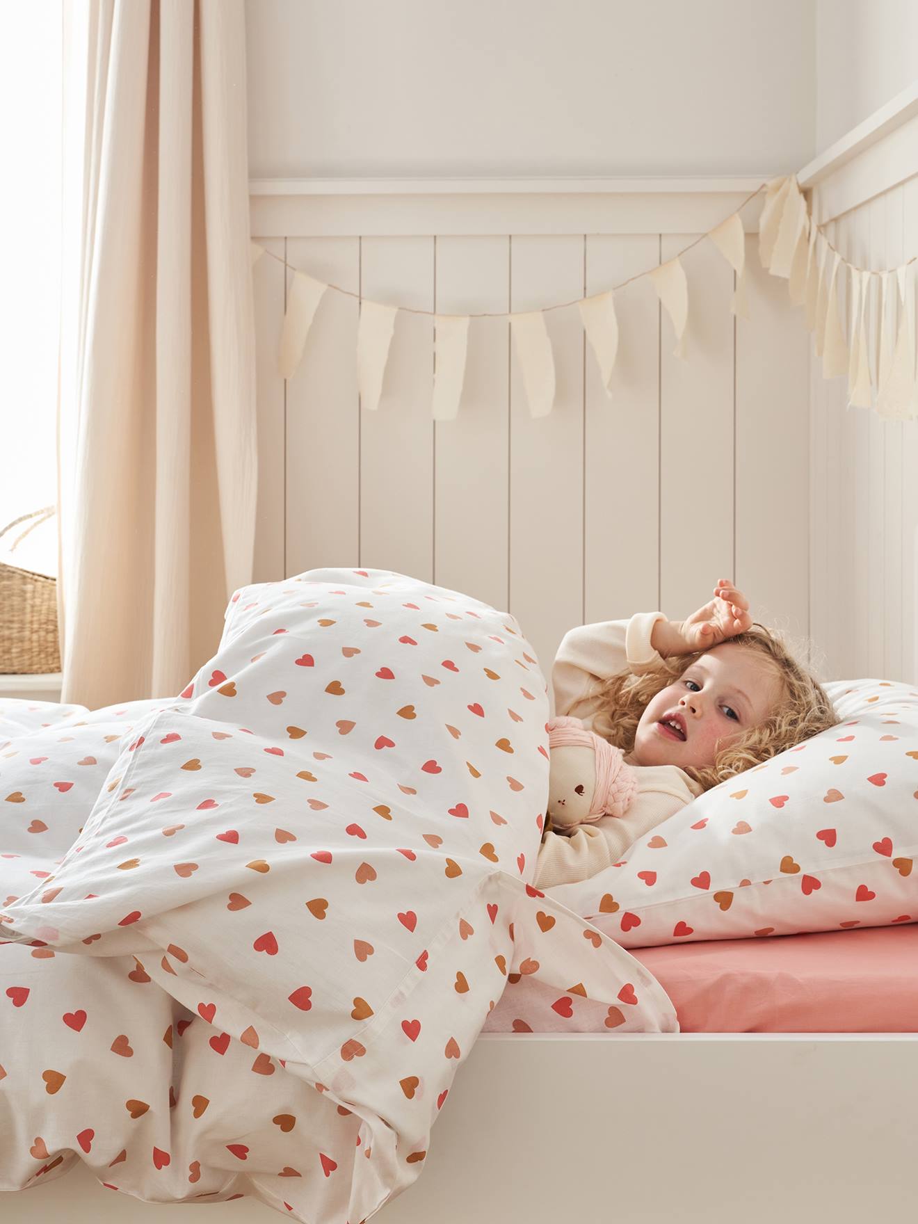 Dekbedovertrek kinderen Magicouette COEURS meerkleurig afbeelding