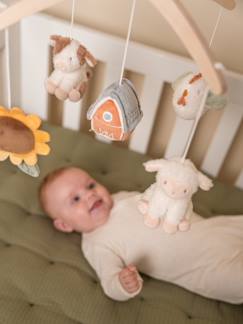 Slaapkamer en Opbergoplossingen-Slaapkamer-Kinderbedje, babybedje-Bedaccessoires-Little Farm muzikale mobiel - LITTLE DUTCH