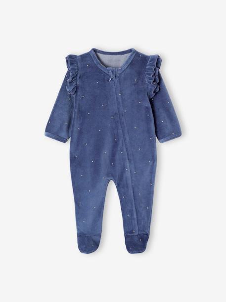 Set van 2 fluwelen pyjamapakjes rozen - vertbaudet enfant 