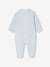 Set van 2 fluwelen babyslaappakjes met opening voor cappuccino+lichtblauw+rozen - vertbaudet enfant 