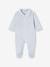 Set van 2 fluwelen babyslaappakjes met opening voor cappuccino+lichtblauw+rozen - vertbaudet enfant 