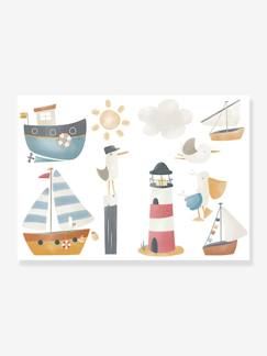 Linnengoed en decoratie-Decoratie-Muursticker - Sailors Bay - LITTLE DUTCH