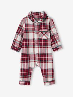 -Geruite kerstpyjama voor baby's familie-capsulecollectie