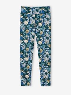 Meisje-Broek-Sportlegging van technisch materiaal exotische bloemenprint