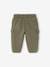 Broek van molton in battle-stijl baby antraciet+beige+kaki - vertbaudet enfant 