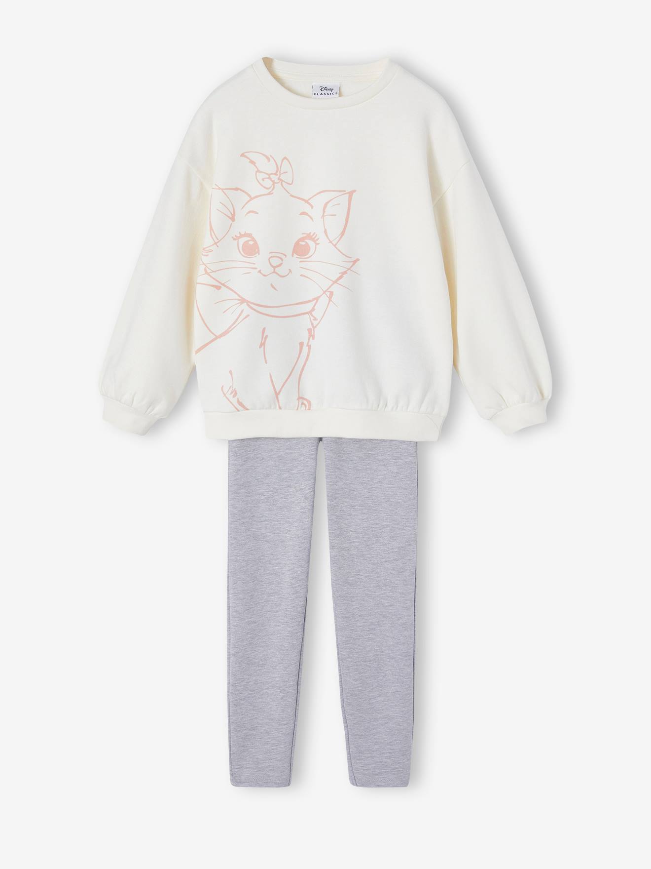 Set sweater + legging Disney® Marie de Aristokatten meisjes ecru