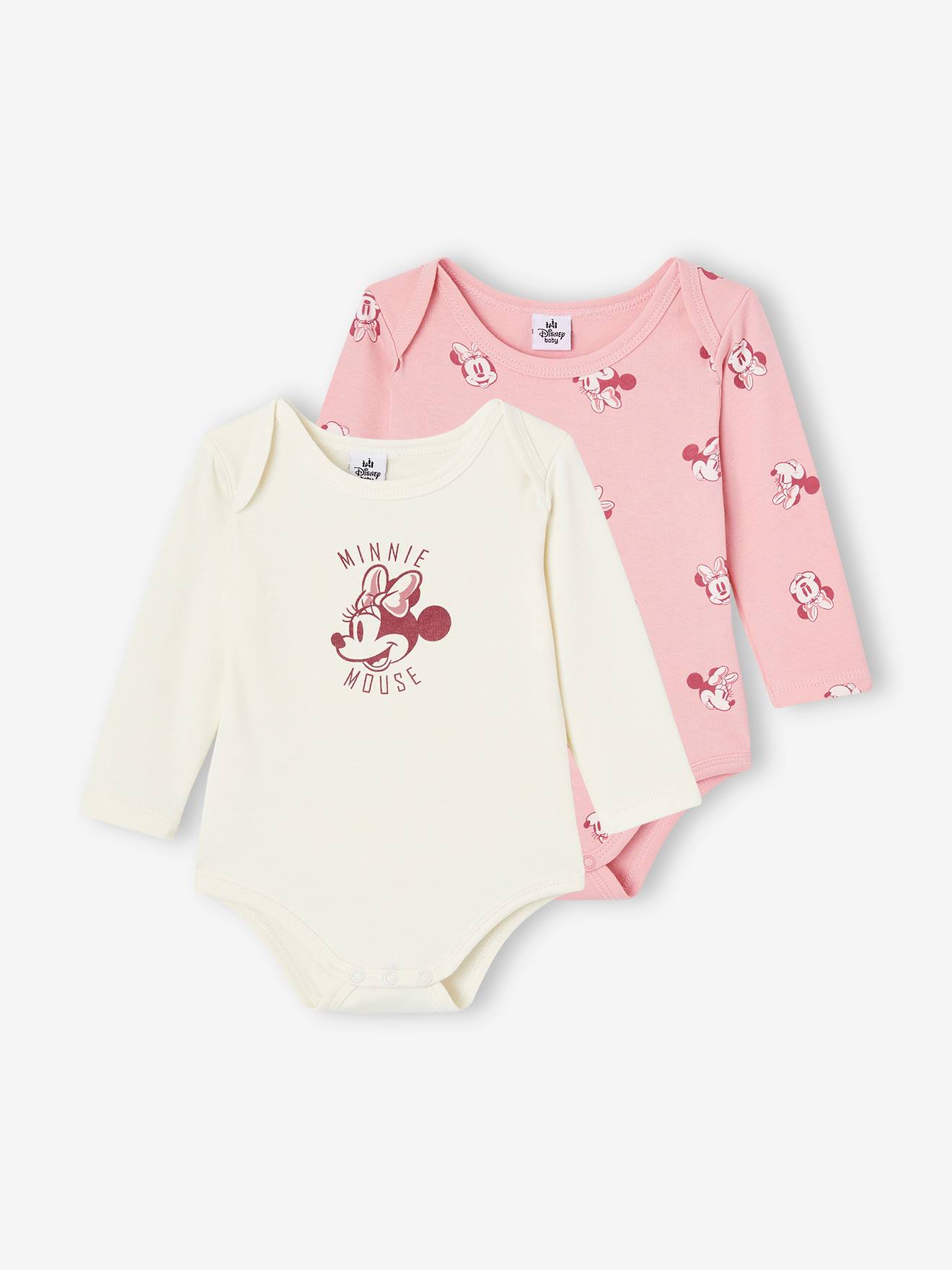 Set met 2 babyrompers met Disney® Minnie rozen