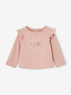 -Bedrukt baby-T-shirt met lange mouwen