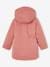 3-in-1 parka voor meisjes + mouwloze bodywarmer indigoblauw+oudroze - vertbaudet enfant 