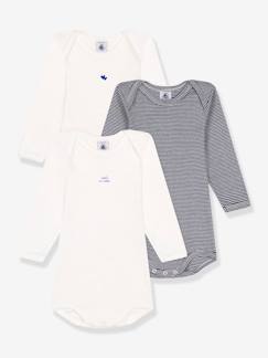 -Set van 3 rompers met lange mouwen PETIT BATEAU