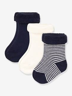 -Set van 3 paar tricot babysokjes PETIT BATEAU