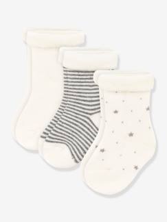 -Set van 3 paar tricot babysokjes PETIT BATEAU