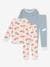 Set van 2 pyjama's PETIT BATEAU blauw, gestreept - vertbaudet enfant 