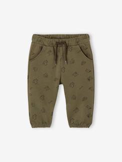 -Broek met print van molton baby