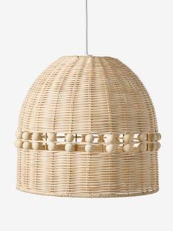 -Rotan lampenkap met houten ballen